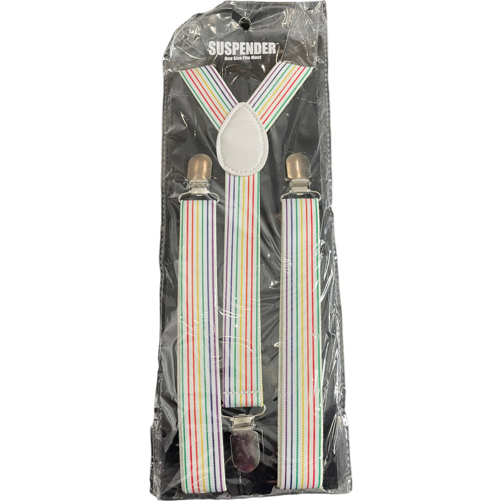 Kaplan Suspenders Rainbow colors One Size